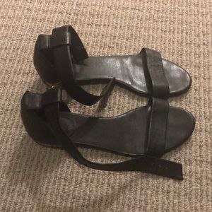 Black ankle wrap sandals ✨Ann Taylor